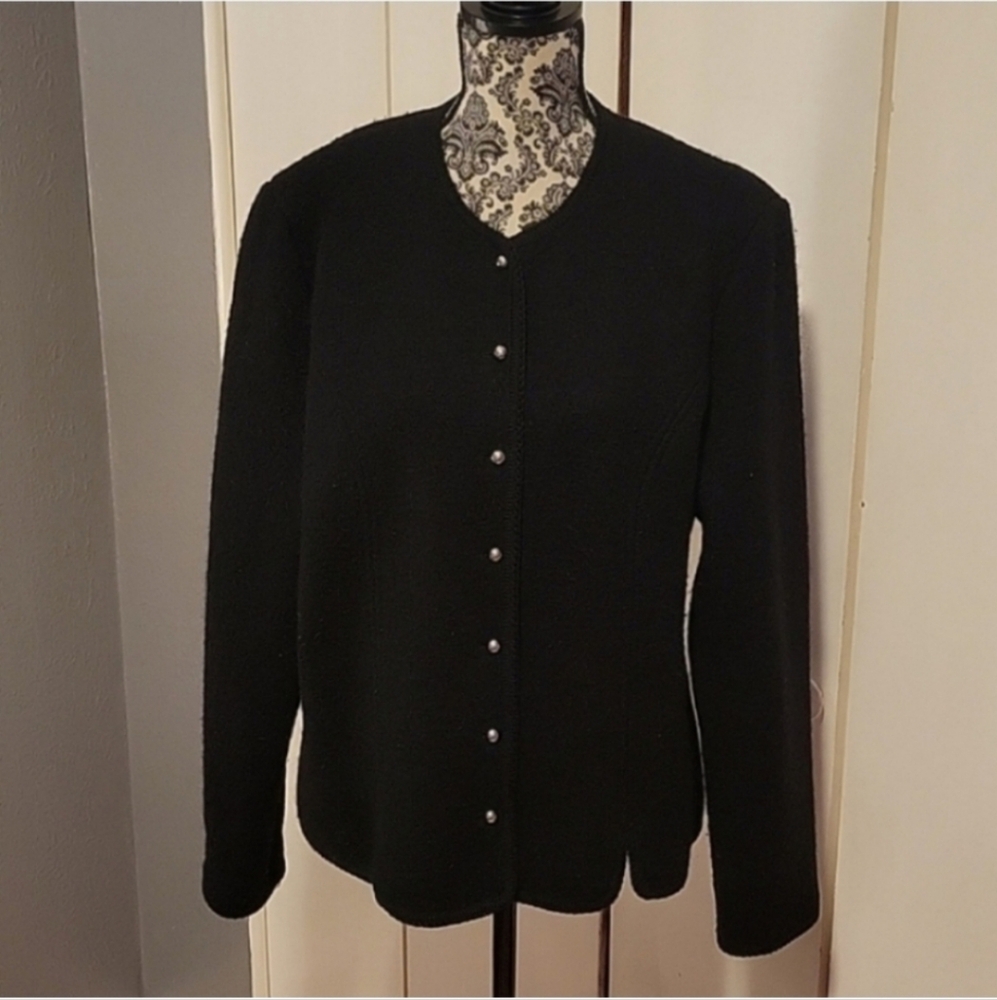 Club Classics 100% Wool Button Down Sweater